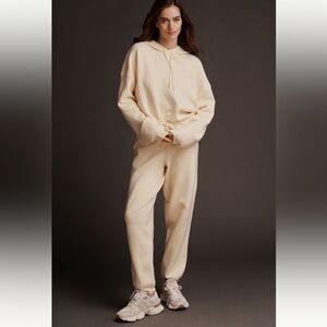Anthropologie Daily Practice Knit Hooded Sweatshirt and Knit Barrel Pants SET